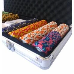 Mallette De 400 Jetons De Poker "CROWN" - Version TOURNOI - En Clay Composite 14 G - Avec Accessoires -Cartes Production mallette de 400 jetons de poker crown version tournoi en clay composite 14 g avec accessoires 2