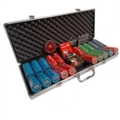 Mallette De 500 Jetons De Cash Game "POKER CLUB" - 1 Seul Exemplaire - Ne Sera Pas Rééditée - 1/2/10/50/200 -Cartes Production mallette de 500 jetons de cash game poker club 1 seul exemplaire ne sera pas reeditee 121050200 2