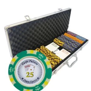 Mallette De 500 Jetons De Poker "CROWN" - Version TOURNOI - En Clay Composite 14 G - Avec Accessoires 1 Mallette De 500 Jetons De Poker "CROWN" - Version TOURNOI - En Clay Composite 14 G - Avec Accessoires