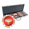 Mallette De 500 Jetons De Poker WELCOME LAS VEGAS – En Plastique ABS 11,5g – Livré Avec 2 Jeux De Cartes Et Accessoires