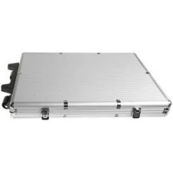 Mallette De Rangement "URBAN 1000" Pour 1000 Jetons De Poker - Avec Roulettes – Imitation Aluminium - Fond Plastique