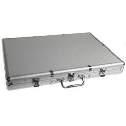 Mallette De Rangement "ALU 1000" Pour 1000 Jetons De Poker – Imitation Aluminium - Fond Plastique