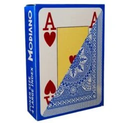 Modiano "CRISTALLO BLEU" - Jeu De 55 Cartes 100% Plastique – Format Poker - 4 Index Jumbo -Cartes Production modiano cristallo bleu jeu de 55 cartes 100 plastique format poker 4 index jumbo 2