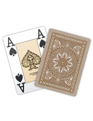 Modiano "CRISTALLO MARRON" - Jeu De 55 Cartes 100% Plastique – Format Poker - 4 Index Jumbo 2 Modiano "CRISTALLO MARRON" - Jeu De 55 Cartes 100% Plastique – Format Poker - 4 Index Jumbo – Image 2