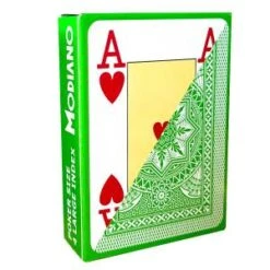 Modiano "CRISTALLO VERT" - Jeu De 55 Cartes 100% Plastique – Format Poker - 4 Index Jumbo -Cartes Production modiano cristallo vert jeu de 55 cartes 100 plastique format poker 4 index jumbo 2