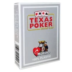 Pack Modiano "TEXAS POKER HOLD EM" - 9 Jeux + 1 Jeu OFFERT ! 30 Pack Modiano "TEXAS POKER HOLD EM" - 9 Jeux + 1 Jeu OFFERT ! -Cartes Production modiano texas poker hold em jeu de 54 cartes 100 plastique format poker 2 index jumbo 10