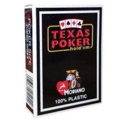 Pack Modiano "TEXAS POKER HOLD EM" - 9 Jeux + 1 Jeu OFFERT ! 26 Pack Modiano "TEXAS POKER HOLD EM" - 9 Jeux + 1 Jeu OFFERT ! -Cartes Production modiano texas poker hold em jeu de 54 cartes 100 plastique format poker 2 index jumbo 6