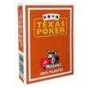 Modiano "TEXAS POKER HOLD EM MARRON" - Jeu De 55 Cartes 100% Plastique – Format Poker - 2 Index Jumbo