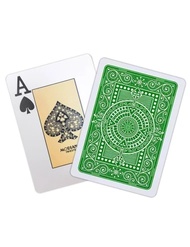 Modiano "TEXAS POKER HOLD EM VERT" - Jeu De 55 Cartes 100% Plastique – Format Poker - 2 Index Jumbo 3 Modiano "TEXAS POKER HOLD EM VERT" - Jeu De 55 Cartes 100% Plastique – Format Poker - 2 Index Jumbo – Image 3