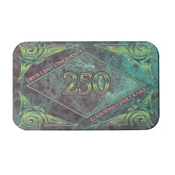 Plaque De Poker "MARBRE 250" – En Céramique – 8,5x5,2 Cm 1 Plaque De Poker "MARBRE 250" – En Céramique – 8,5x5,2 Cm