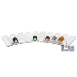 Rack De Rangement "RAINBOW" En Arc De Cercle Pour Roulette - Sans Couvercle -Cartes Production rack acrylique 500 jetons en arc de cercle pour roulette sans couvercle 2