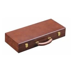 Cartes Production 28 Mallette De Rangement "VICTORIA 500" En Bois Pour 500 Jetons De Poker - 5 Racks De 100 Jetons Amovibles