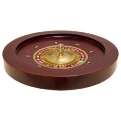 Roulette Française De Casino "ACAJOU 50" - Simple 0 - 50 Cm De Diamètre – Centre En Métal – Avec 2 Billes