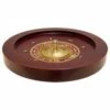 Roulette Française De Casino "ACAJOU 45" - Simple 0 - 45 Cm De Diamètre – Centre En Métal – Avec 2 Billes