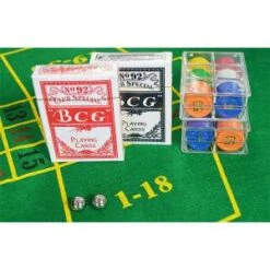 Set Pour Roulette 0 Et 00 - Diamètre 40 Cm – Avec Tapis, Jetons Jeux De Cartes Et Billes -Cartes Production set pour roulette 0 et 00 diametre 40 cm avec tapis jetons jeux de cartes et billes 3