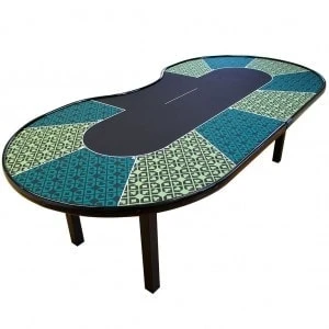 Table De Poker "CASINO - DAMIER" – 10 Joueurs + Dealer- Couleurs Au Choix 6 Table De Poker "CASINO - DAMIER" – 10 Joueurs + Dealer- Couleurs Au Choix – Image 6