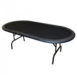 Table De Poker "BELLINI BLACK" - 10 Joueurs - Tapis Speed Cloth Suited - Pieds Pliants 1 Table De Poker "BELLINI BLACK" - 10 Joueurs - Tapis Speed Cloth Suited - Pieds Pliants