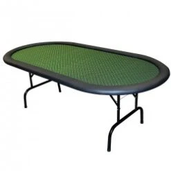 Table De Poker "BELLINI FOREST" - 10 Joueurs - Tapis Speed Cloth Suited - Pieds Pliants