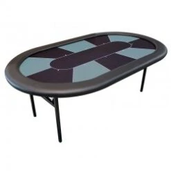 Table De Poker "CASH PERSAN" - Format XL - Pied Pliants Renforcés – 10 Joueurs
