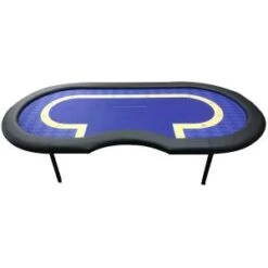 Table De Poker De Tournoi "BLUE" - Pied Pliants - Emplacement Dealer – 10 Joueurs -Cartes Production table de poker de tournoi blue pied pliants emplacement dealer 10 joueurs 3