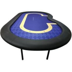 Table De Poker De Tournoi "BLUE" - Pied Pliants - Emplacement Dealer – 10 Joueurs -Cartes Production table de poker de tournoi blue pied pliants emplacement dealer 10 joueurs 4
