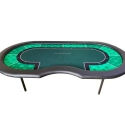 Table De Poker De Tournoi "GREEN" - Pieds Pliants - Emplacement Dealer – 10 Joueurs 1 Table De Poker De Tournoi "GREEN" - Pieds Pliants - Emplacement Dealer – 10 Joueurs