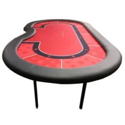 Table De Poker De Tournoi "RED" - Pieds Pliants - Emplacement Dealer – 10 Joueurs -Cartes Production table de poker de tournoi red pieds pliants emplacement dealer 10 joueurs 4
