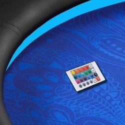 Table De Poker "FLORÉAL BLUE LED" - Avec Pieds Pliants Renforcés - Tapis Casino - 10 Joueurs + Dealer 2 Table De Poker "FLORÉAL BLUE LED" - Avec Pieds Pliants Renforcés - Tapis Casino - 10 Joueurs + Dealer – Image 2