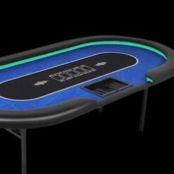 Table De Poker "FLORÉAL BLUE LED" - Avec Pieds Pliants Renforcés - Tapis Casino - 10 Joueurs + Dealer 17 Table De Poker "FLORÉAL BLUE LED" - Avec Pieds Pliants Renforcés - Tapis Casino - 10 Joueurs + Dealer -Cartes Production table de poker floreal blue led avec pieds pliants renforces tapis jersey neoprene 10 joueurs dealer 6