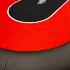 Table De Poker "FLORÉAL RED" - Avec Pieds Pliants Renforcés - Tapis Jersey Néoprène - 10 Joueurs + Dealer -Cartes Production table de poker floreal red avec pieds pliants renforces tapis jersey neoprene 10 joueurs dealer 4