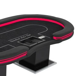 TABLE DE POKER "GAMELAND POKER CLUB"- Avec LED - XL 10 Joueurs + Croupier - Drop Box 2 TABLE DE POKER "GAMELAND POKER CLUB"- Avec LED - XL 10 Joueurs + Croupier - Drop Box – Image 2