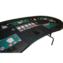 Table De Poker "HARICOT GREEN" - Avec Pieds Pliants - Tapis Jersey Néoprène - 9 Joueurs + Dealer 14 Table De Poker "HARICOT GREEN" - Avec Pieds Pliants - Tapis Jersey Néoprène - 9 Joueurs + Dealer -Cartes Production table de poker haricot avec pieds pliants tapis jersey neoprene 9 joueurs dealer 14