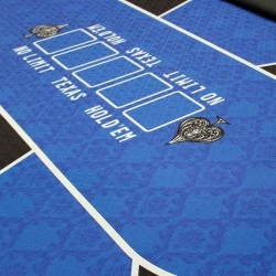 Table De Poker "NO LIMIT" Bleue - 10 Joueurs - Pieds Pliants 2 Table De Poker "NO LIMIT" Bleue - 10 Joueurs - Pieds Pliants – Image 2