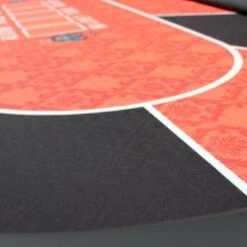 Table De Poker "NO LIMIT" Rouge - 10 Joueurs - Pieds Pliants -Cartes Production table de poker no limit rouge 10 joueurs tapis speed cloth suited pieds pliants 5