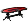 TABLE DE POKER "OLD FASHIONED"- XL 9 Joueurs + Croupier - Pieds Bois