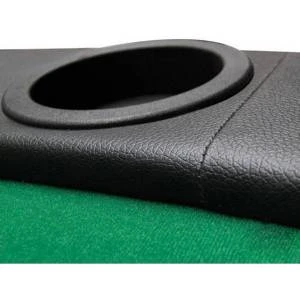 Table De Poker "ÉCO" - Pieds Pliants – 10 Joueurs – Tapis En Tissu Microfibre Et Bords Mousse 3 Table De Poker "ÉCO" - Pieds Pliants – 10 Joueurs – Tapis En Tissu Microfibre Et Bords Mousse – Image 3