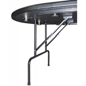 Table De Poker "VEGAS NIGHT NOIR" - Pieds Pliants – Tapis En Tissu Microfibre - 10 Cup Holder – Pour 10 Joueurs 3 Table De Poker "VEGAS NIGHT NOIR" - Pieds Pliants – Tapis En Tissu Microfibre - 10 Cup Holder – Pour 10 Joueurs – Image 3