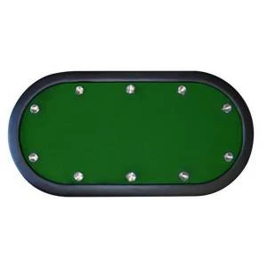 Table De Poker "VEGAS NIGHT VERT" - Pieds Pliants – Tapis En Tissu Microfibre - 10 Cup Holder – Pour 10 Joueurs 2 Table De Poker "VEGAS NIGHT VERT" - Pieds Pliants – Tapis En Tissu Microfibre - 10 Cup Holder – Pour 10 Joueurs – Image 2