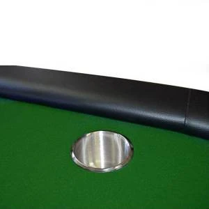 Table De Poker "VEGAS NIGHT VERT" - Pieds Pliants – Tapis En Tissu Microfibre - 10 Cup Holder – Pour 10 Joueurs 3 Table De Poker "VEGAS NIGHT VERT" - Pieds Pliants – Tapis En Tissu Microfibre - 10 Cup Holder – Pour 10 Joueurs – Image 3