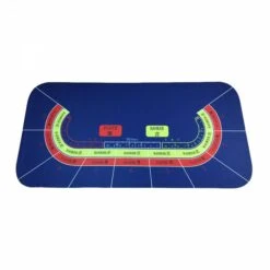 Tapis De Baccara "BLEU' - 180 X 90 - Jersey Néoprène