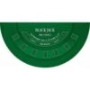 Tapis De "BLACK JACK 2023" Vert - 140 X 70 Cm - Jersey Néoprène - Demi-lune