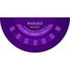 Tapis De "BLACK JACK 2023" Violet - 140 X 70 Cm - Jersey Néoprène - Demi-lune