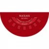 Tapis De "BLACK JACK XL" Rouge - 200 X 100 Cm - Jersey Néoprène - Demi-lune