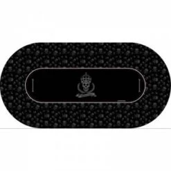 Tapis De Poker "AGRESSIVE POKER" - Ovale - 3 Tailles - 0/8/10 Places - Jersey Néoprène