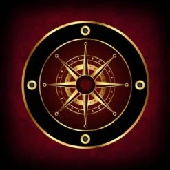 Tapis De Cartomancie "DIVINATION 01" - Jersey Néoprène - Carré - 80 X 80 Cm