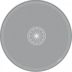 Tapis De Cartomancie "DIVINATION" Gris - Jersey Néoprène - 80 Cm