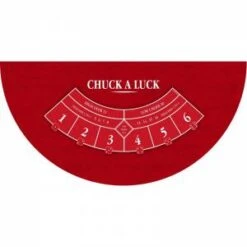 Tapis De "CHUCK A LUCK XL" - 200 X 100 Cm - Jersey Néoprène - Demi-lune - 4 Couleurs -Cartes Production tapis de chuck a luck xl 200 x 100 cm jersey neoprene demi lune 4 couleurs 2