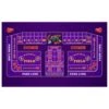 Tapis De Craps "CLASSIC VIOLET" - 130 X 80 Cm - Jersey Néoprène