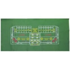 Tapis De Craps "CASINO STYLE" - En Feutrine - 174x84 Cm - à Poser Ou à Agrafer