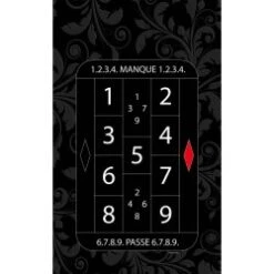 Tapis De Jeu De "LA BOULE NOIR" - 130 X 80 Cm - Jersey Néoprène